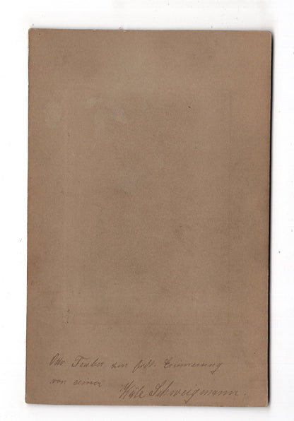 Fotografie Feines junges Mädchen mit Widmung - Osnabrück 1910er / CAB U-28