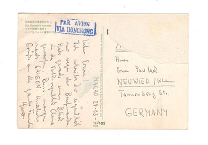 Ansichtskarte The Governor´s mansions / Macau / China