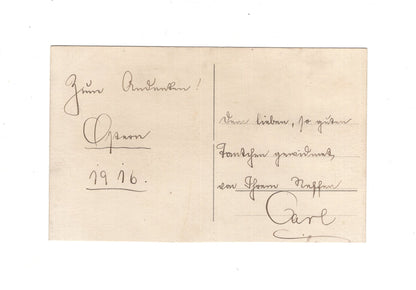 Ansichtskarte Soldaten mit Widmung - Ypern 1916