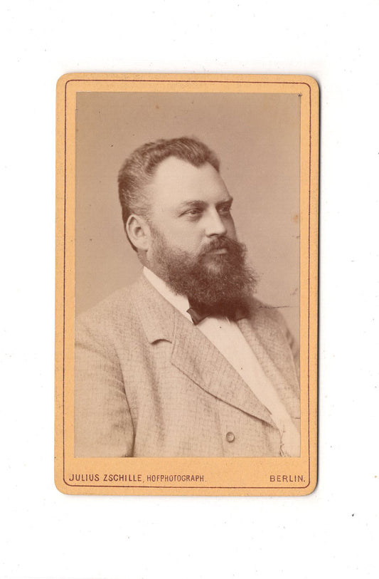 Fotografie Herrenportrait - Berlin 1870er / CDV C1-26