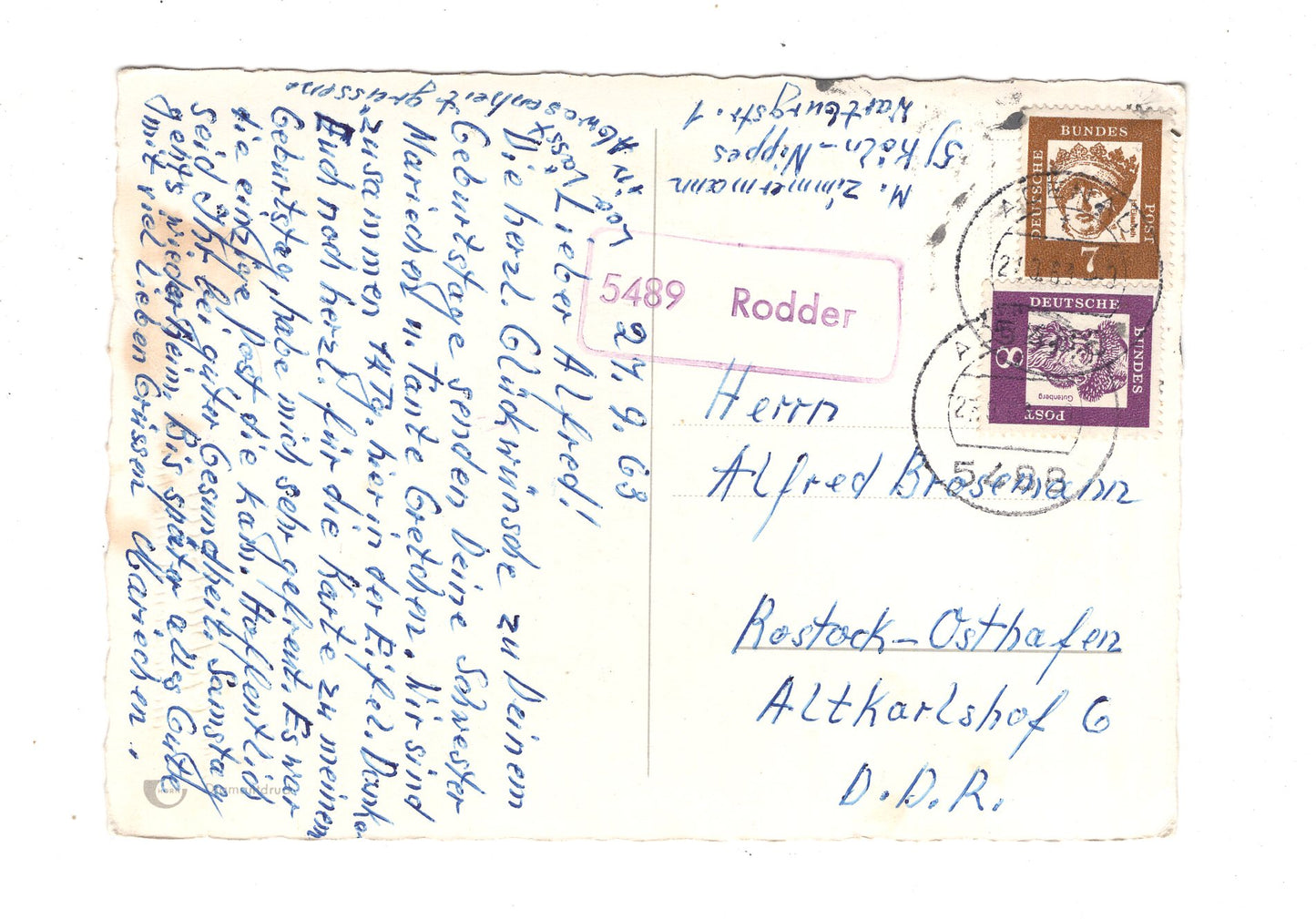 Ansichtskarte Glückwünsche / Glückwunsch zum Geburtstag / L1-61