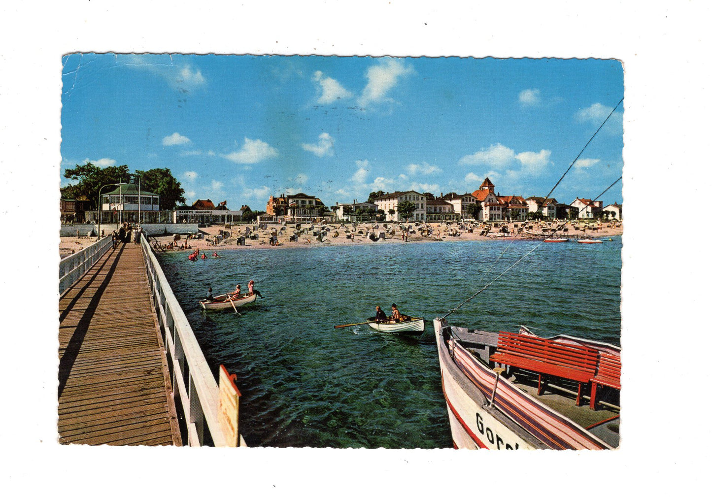 Ansichtskarte Ostseeheilbad Niendorf / Blick von der Seebrücke / L1-70