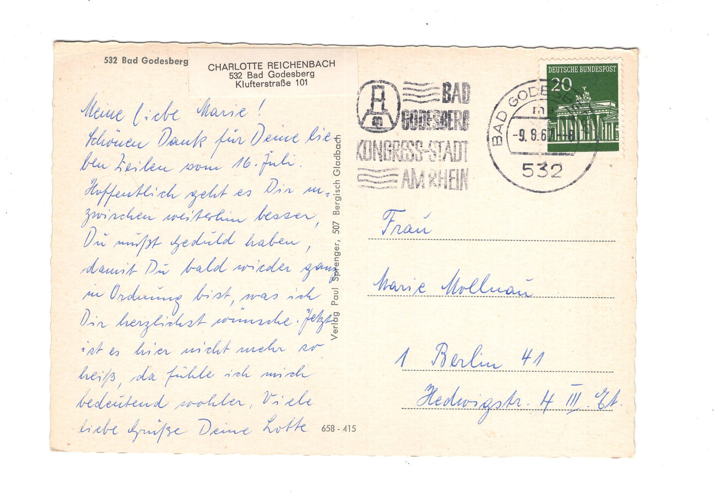 Ansichtskarte Bad Godesberg