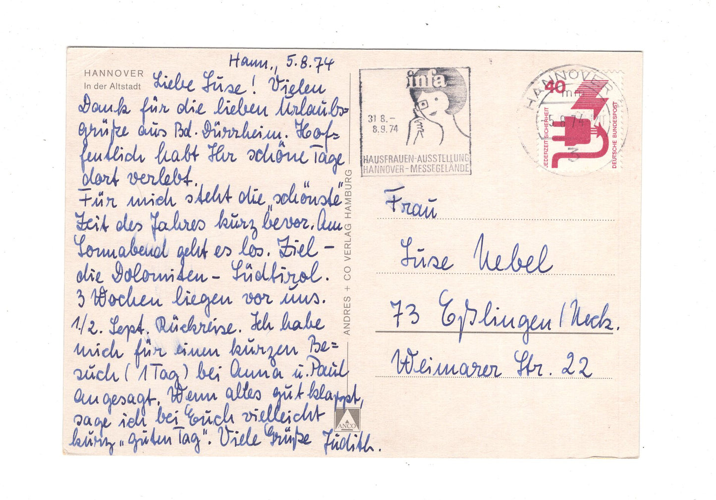 Ansichtskarte Hannover / In der Altstadt / G1-62