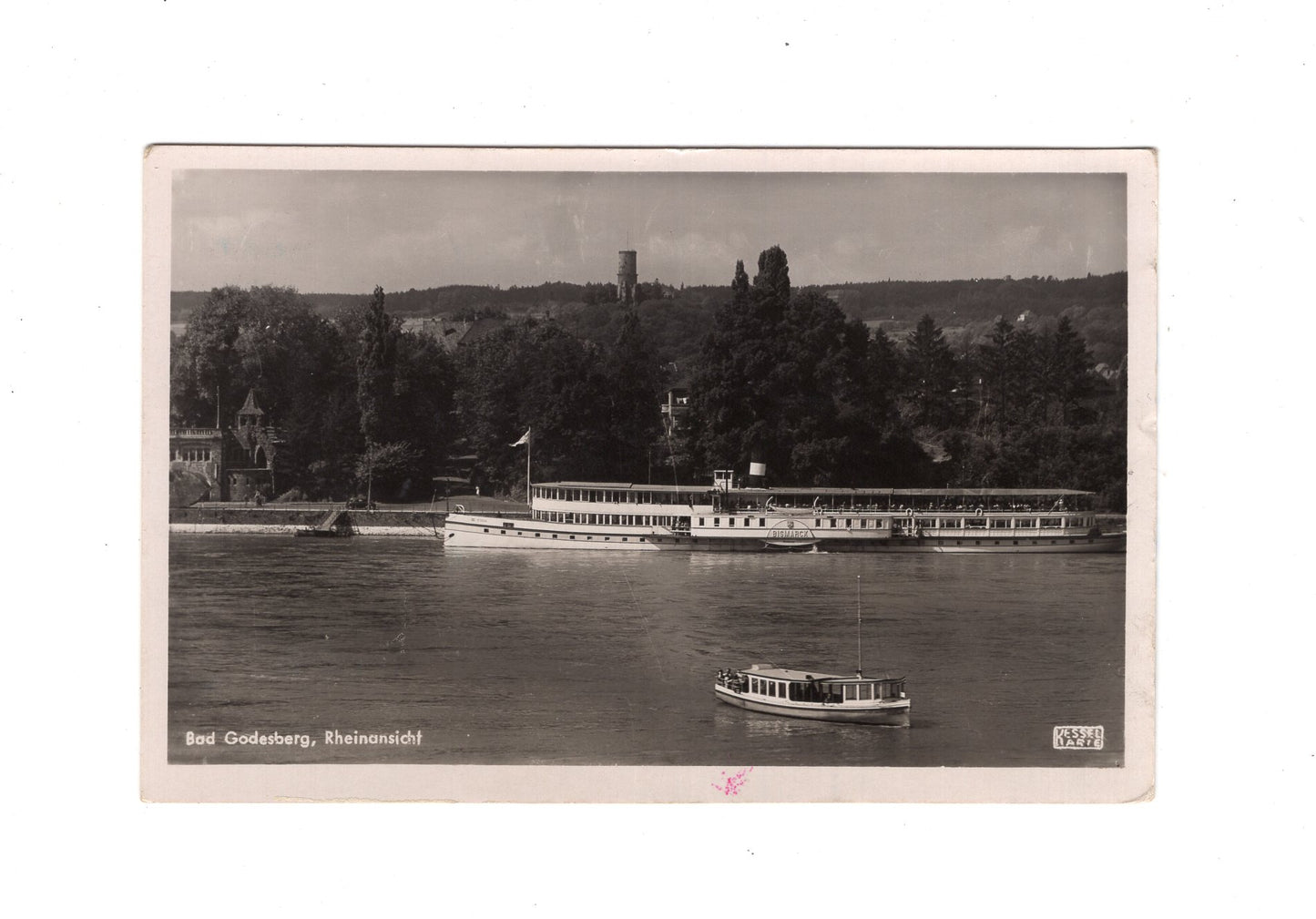 Ansichtskarte Bad Godesberg / Rheinansicht
