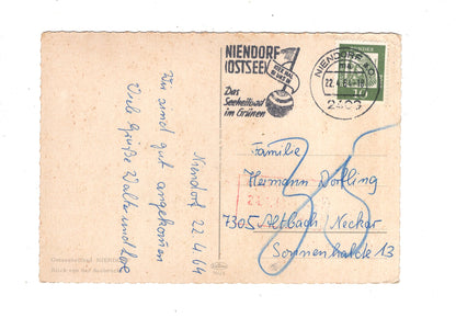 Ansichtskarte Ostseeheilbad Niendorf / Blick von der Seebrücke / L1-70