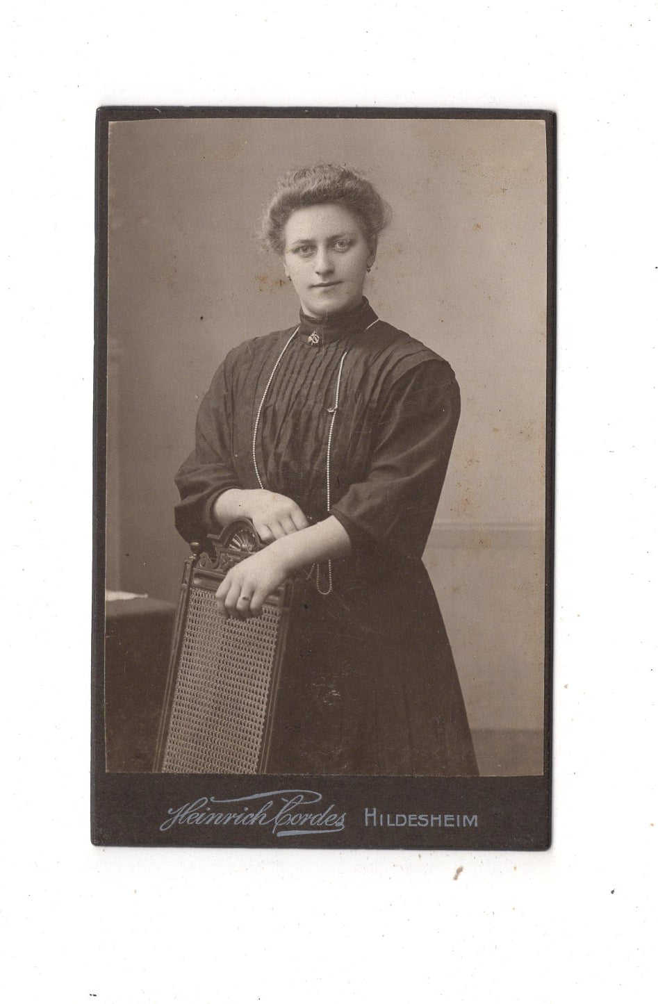 Fotografie Feine Dame - Hildesheim 1900er / CDV L1-29