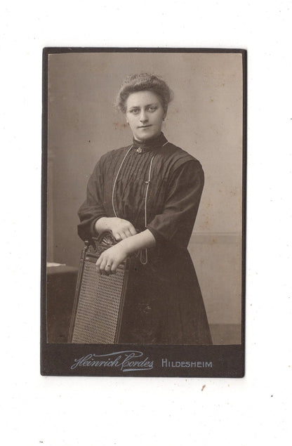 Fotografie Feine Dame - Hildesheim 1900er / CDV L1-29