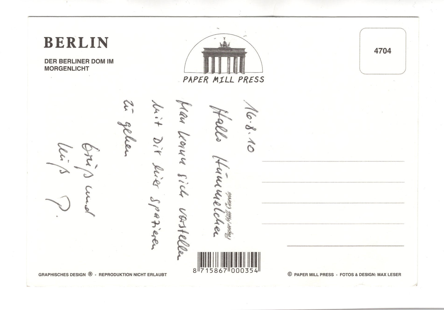 Ansichtskarte Berlin / Berliner Dom