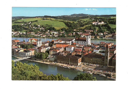 Ansichtskarte Passau / Blick vom Oberhaus auf die Altstadt
