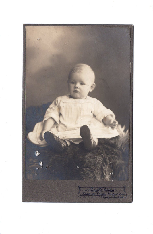 Fotografie Schönes Kinderbild / Baby - Hannover-Linden 1910er