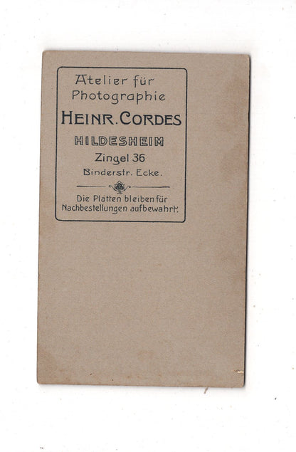 Fotografie Feine Dame - Hildesheim 1900er / CDV L1-29