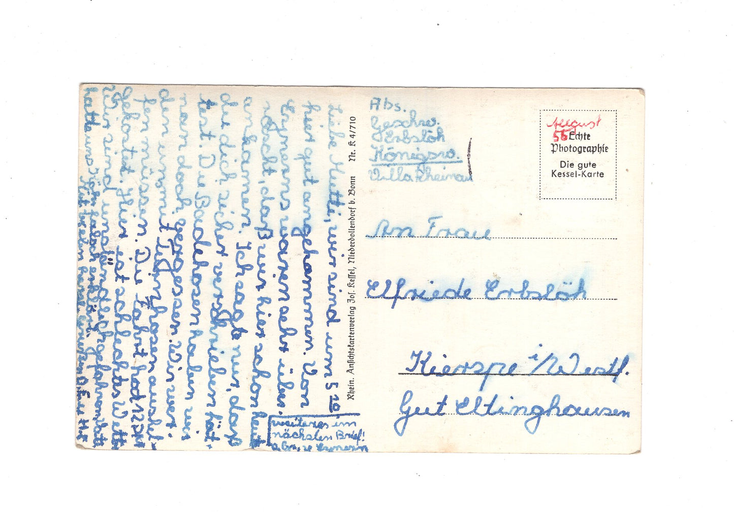 Ansichtskarte Bad Godesberg / Rheinansicht