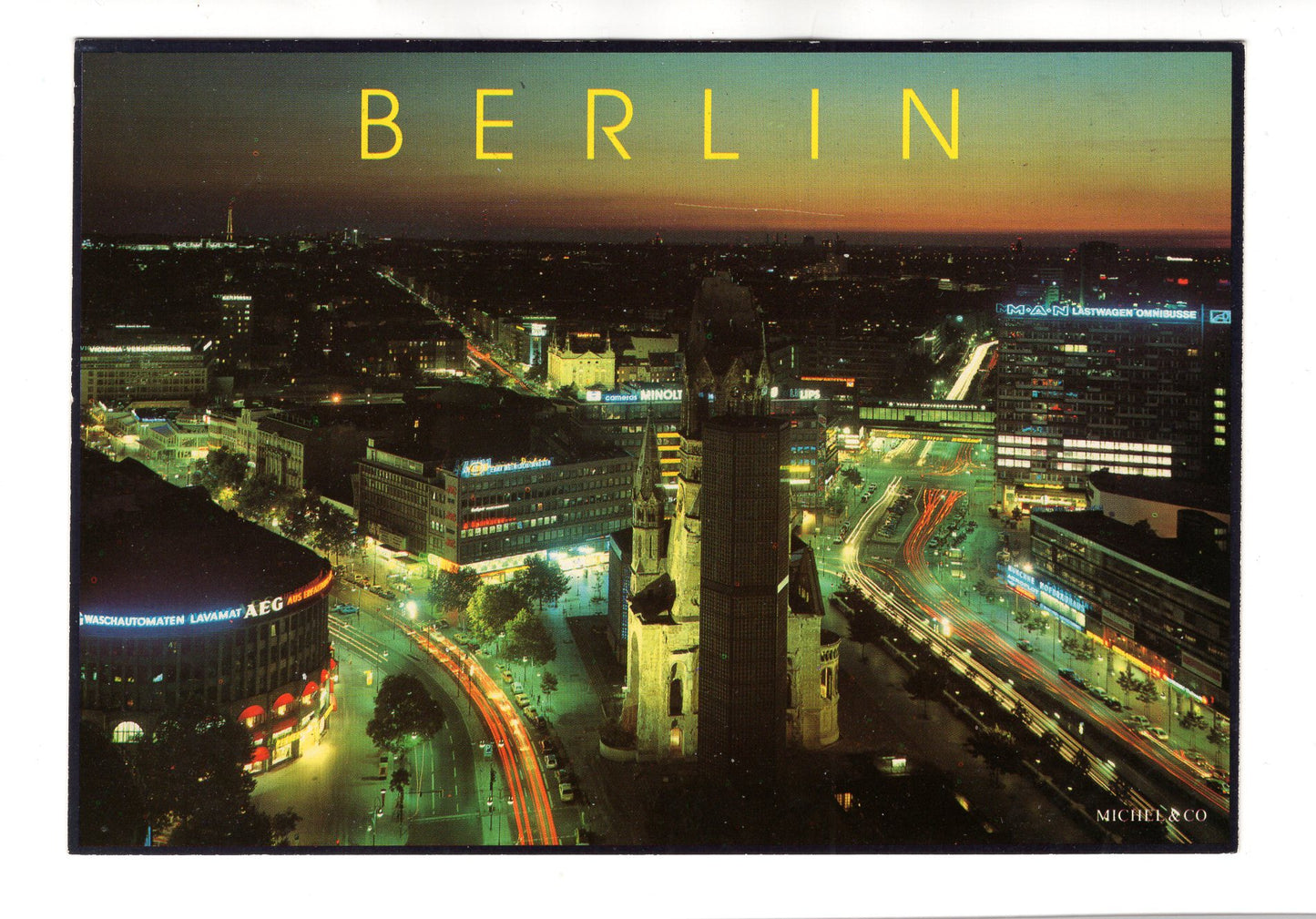 Ansichtskarte Berlin / Blick vom Europa-Center