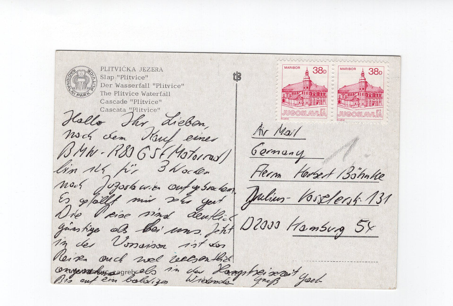 Ansichtskarte Plitvicka Jezera / Kroatien