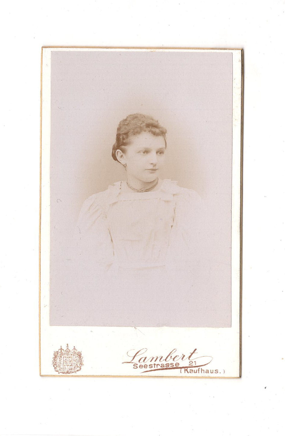 Fotografie Damenportrait - Dresden 1890er / CDV C1-08