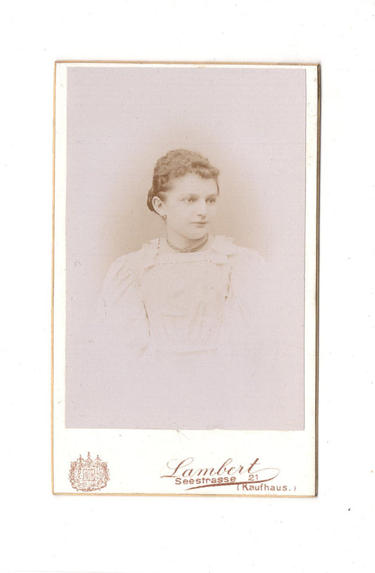 Fotografie Damenportrait - Dresden 1890er / CDV C1-08