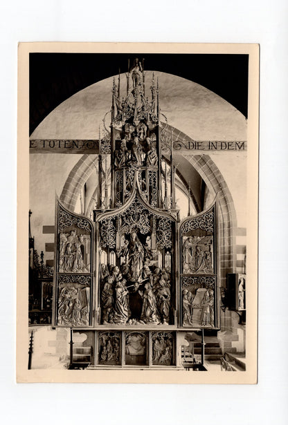 Ansichtskarte Herrgottskirche Creglingen / Tilman Riemenschneiders Marienaltar