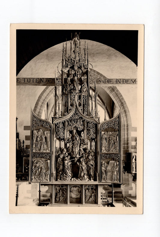 Ansichtskarte Herrgottskirche Creglingen / Tilman Riemenschneiders Marienaltar