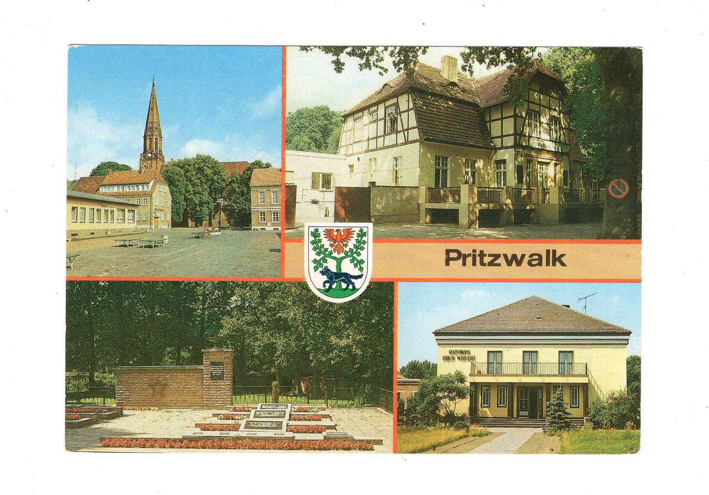 Ansichtskarte Pritzwalk / Platz der Einheit +++