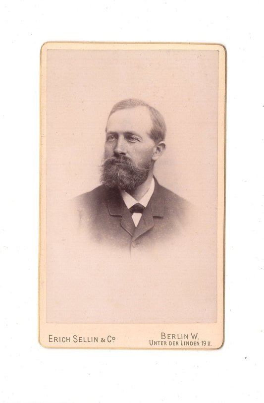 Fotografie Herrenportrait - Berlin 1880er / CDV C1-26