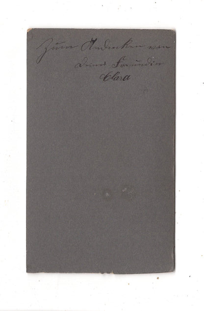 Fotografie Feine Dame mit Widmung - unbekannter Ort 1900er