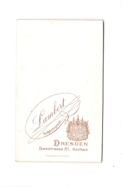 Fotografie Damenportrait - Dresden 1890er / CDV C1-08