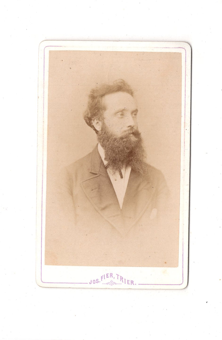 Fotografie Herrenportrait - Trier 1870er / CDV C1-26