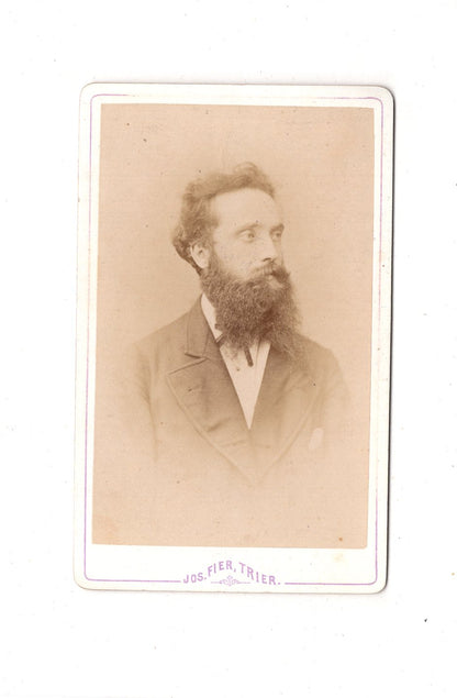 Fotografie Herrenportrait - Trier 1870er / CDV C1-26