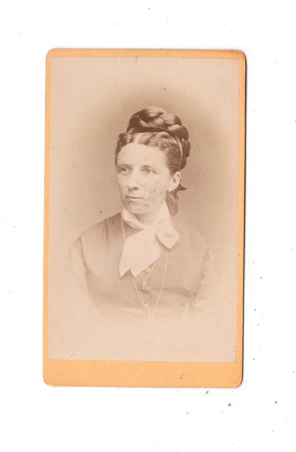 Fotografie Damenportrait mit Widmung - Brünn um 1870