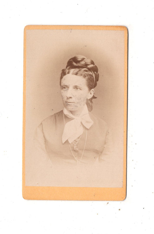 Fotografie Damenportrait mit Widmung - Brünn um 1870