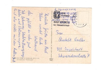 Ansichtskarte Bad Steben im Frankenwald / LVA Sanatorium Frankenwarte