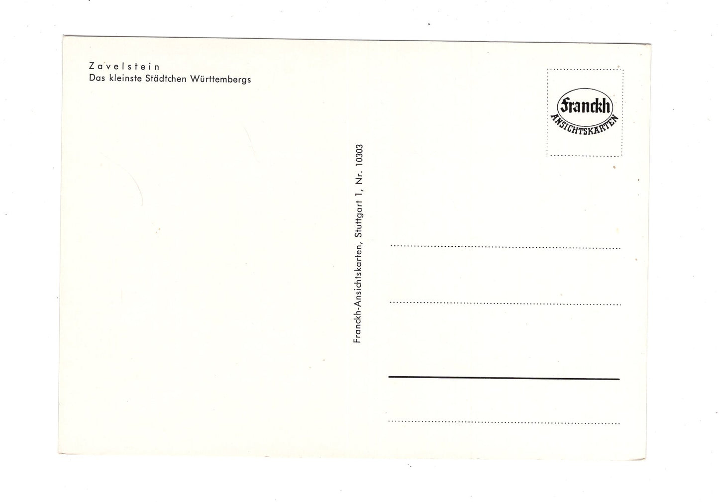 Ansichtskarte Zavelstein / Württemberg