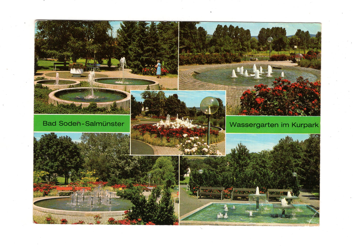 Ansichtskarte Bad Soden-Salmünster / Wassergarten im Kurpark