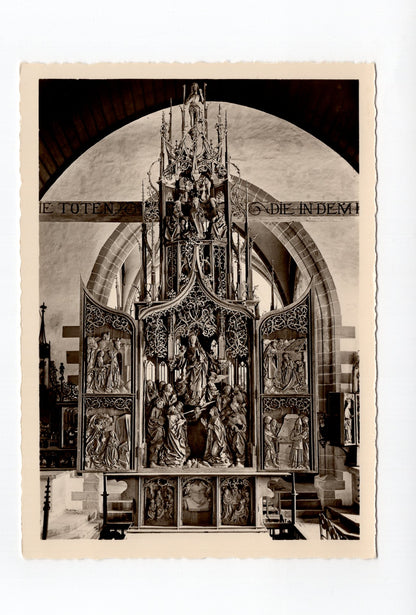 Ansichtskarte Herrgottskirche Creglingen / Tilman Riemenschneiders Marienaltar