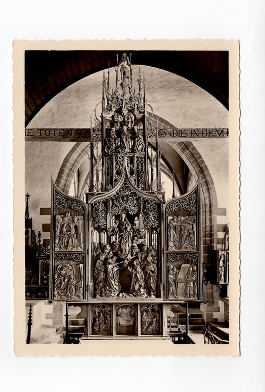 Ansichtskarte Herrgottskirche Creglingen / Tilman Riemenschneiders Marienaltar