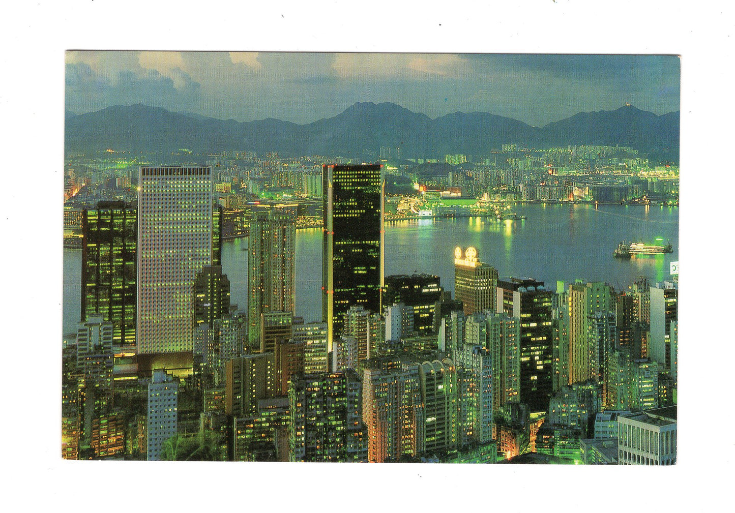 Ansichtskarte Wanchai Scenery at Dusk / Hong Kong / China