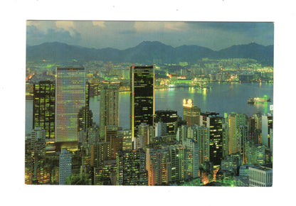 Ansichtskarte Wanchai Scenery at Dusk / Hong Kong / China