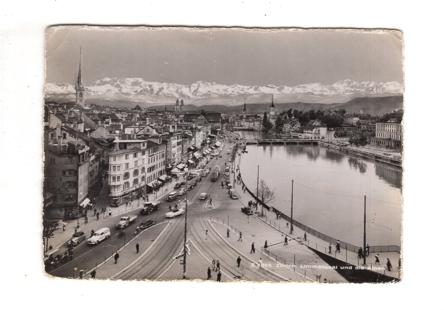 Ansichtskarte Zürich / Limmatquai / Schweiz