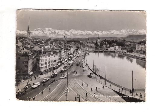 Ansichtskarte Zürich / Limmatquai / Schweiz