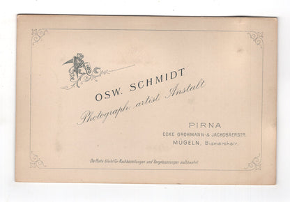 Fotografie Feine Damen / Zwillinge - Pirna / Mügeln 1890er / CAB W-31