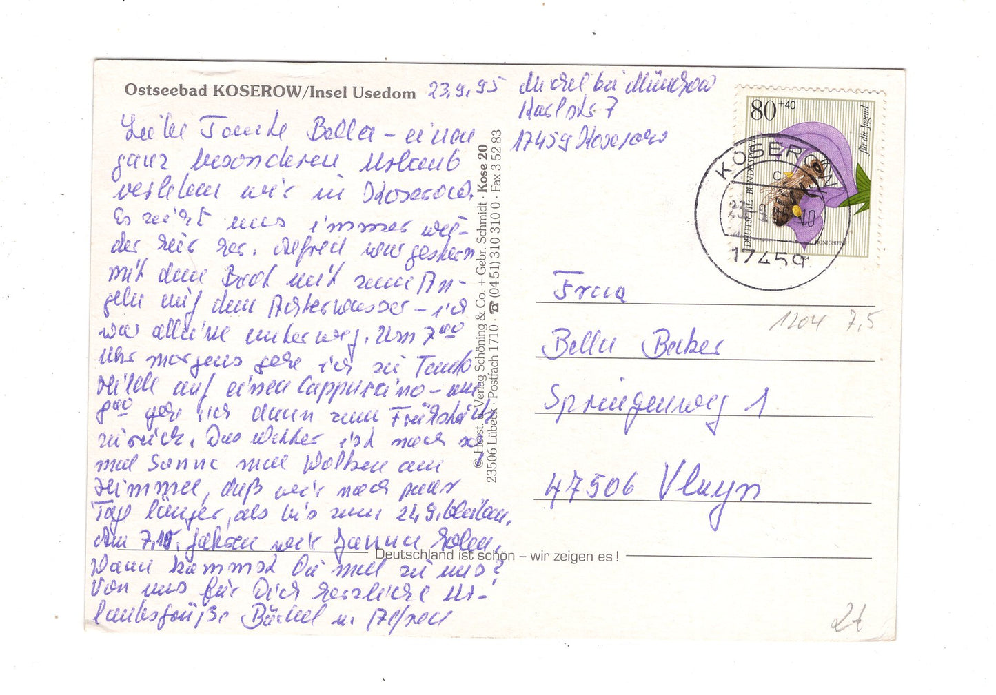 Ansichtskarte Ostseebad Koserow / Insel Usedom / L1-70