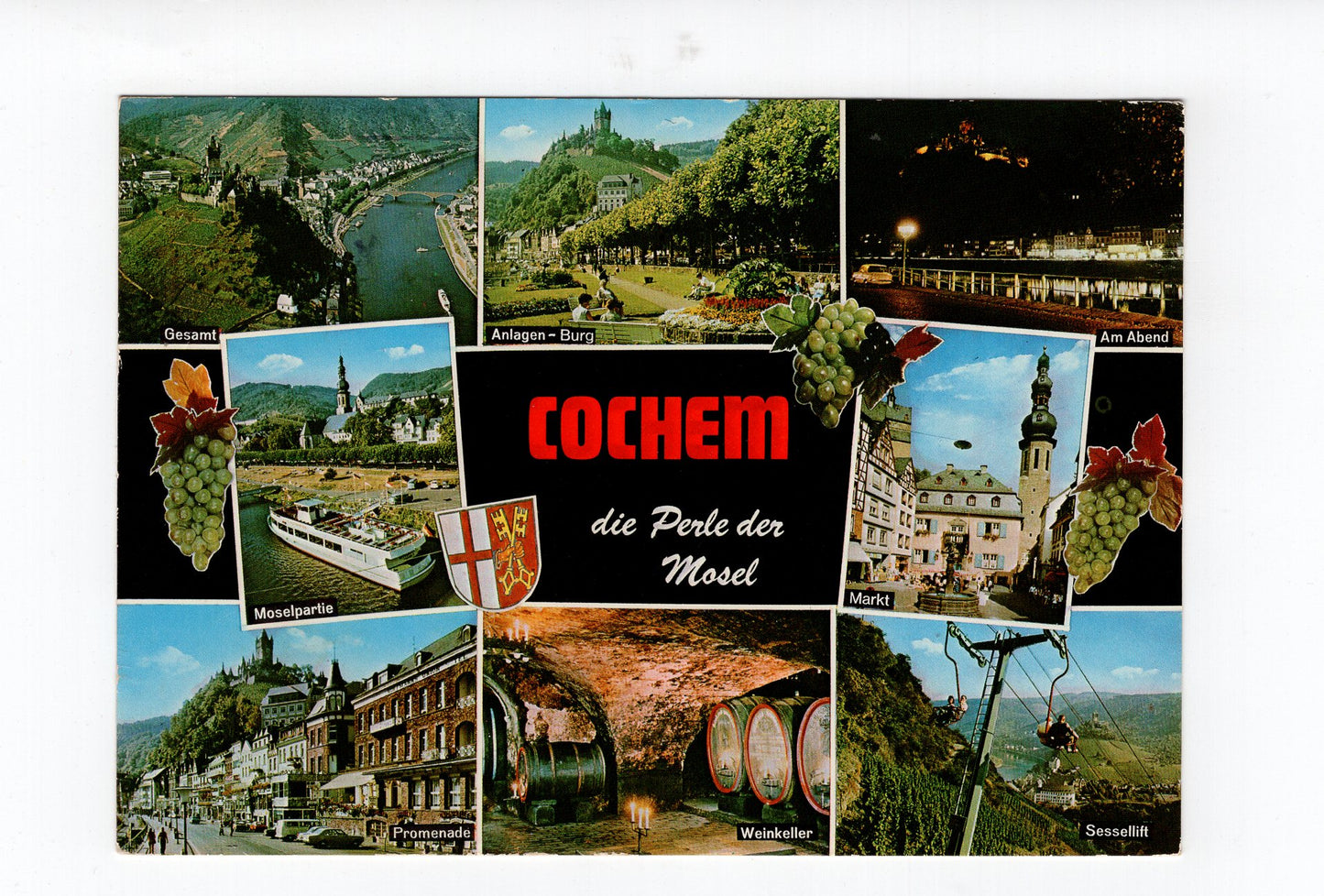 Ansichtskarte Cochem an der Mosel / Promenade / Weinkeller +++