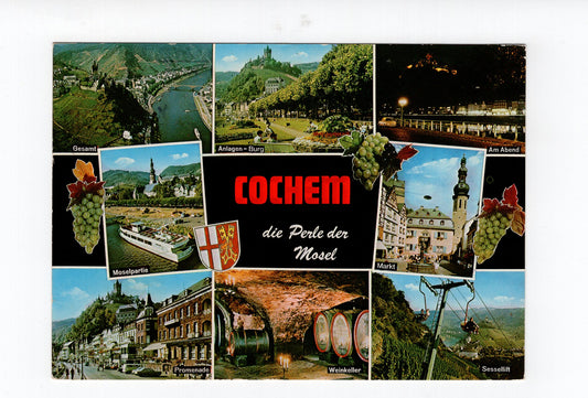 Ansichtskarte Cochem an der Mosel / Promenade / Weinkeller +++