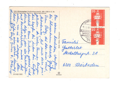 Ansichtskarte Hinterzarten / Hochschwarzwald / J1-70