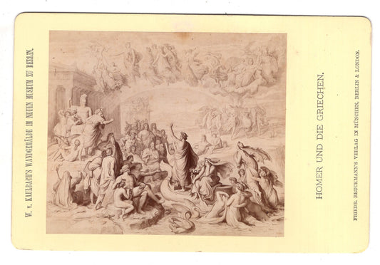 Fotografie / Kunst W. v. Kaulbach - Homer und die Griechen