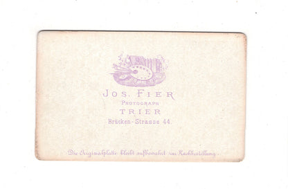 Fotografie Herrenportrait - Trier 1870er / CDV C1-26