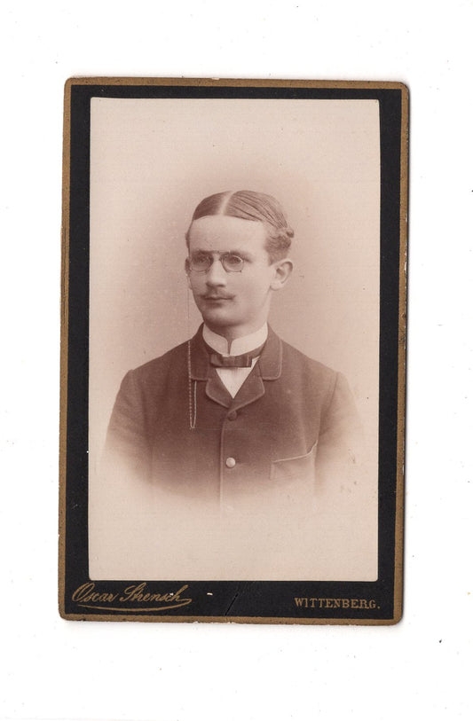 Fotografie Herrenportrait - Wittenberg 1880er / CDV C1-26
