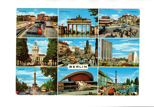 Ansichtskarte Berlin / Stadtautobahn / Brandenburger Tor +++