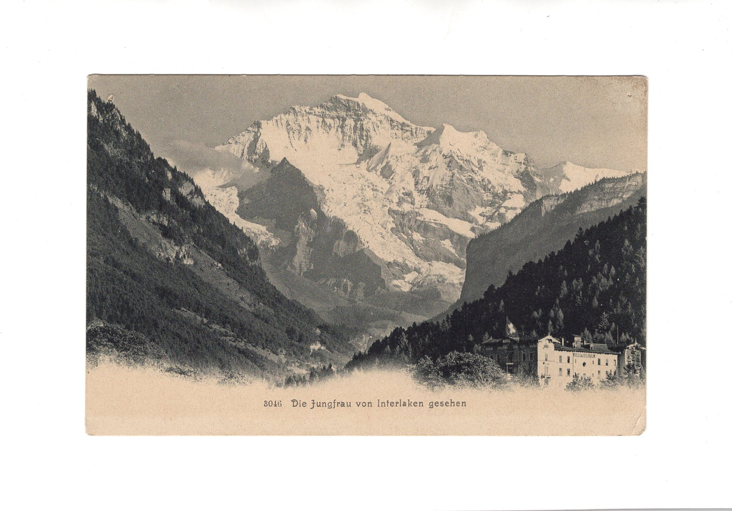 Ansichtskarte Die Jungfrau von Interlaken gesehen / Schweiz